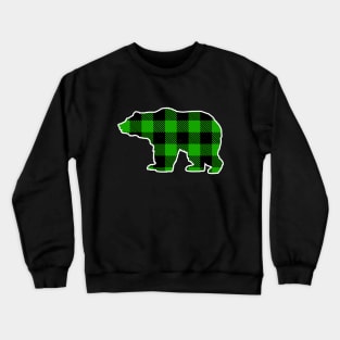 Buffalo Green Plaid Pattern Christmas Pajama Funny Gift Crewneck Sweatshirt